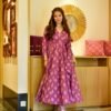 maahi purple cotton suit set