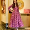 maahi purple cotton suit set