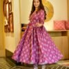 maahi purple cotton suit set
