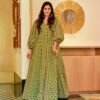 hazel green cotton maxi set