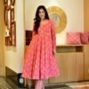 jazzy pink cotton suit set