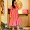 jazzy pink cotton suit set
