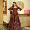 Aurelia black floral dress