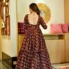 Aurelia black floral dress