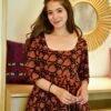 Aurelia black floral dress