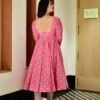 pink swan cotton suit set