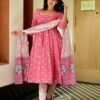 pink swan cotton suit set