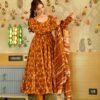surajmukhi mustard suit set