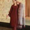 blossomy brown kurta set
