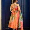 multicolor organza suit set