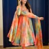 multicolor organza suit set