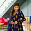Naaz blue rayon maxi set