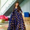 Naaz blue rayon maxi set