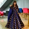 Naaz blue rayon maxi set