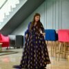 Naaz blue rayon maxi set