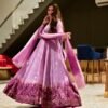 Natasha ombre silk embroidered set