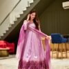 Natasha ombre silk embroidered set