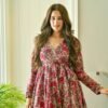 noor grey floral suit set
