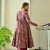 noor grey floral suit set
