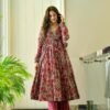 noor grey floral suit set