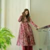 noor grey floral suit set