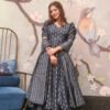 gazelle grey muslin kurta palazzo set