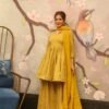 Della yellow kurta sharara set