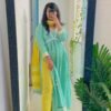 Sea Green Bliss Soft Cotton Suit (3 piece)