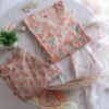 Soothing Orange Floral Premium Cotton Suit Set